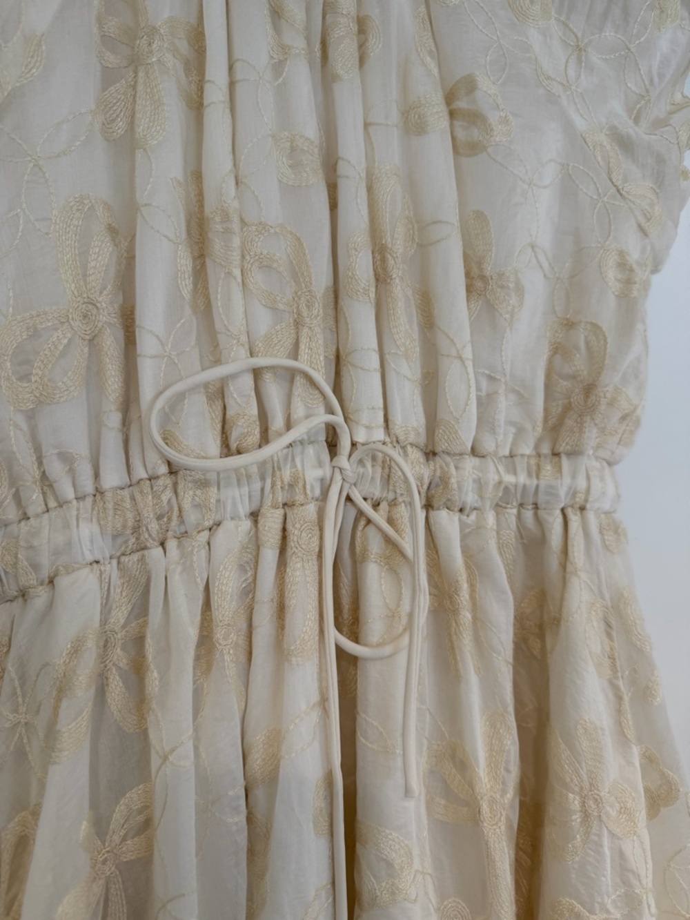 Bohme Cream Floral Embroidered Dress - Picture 4 of 6